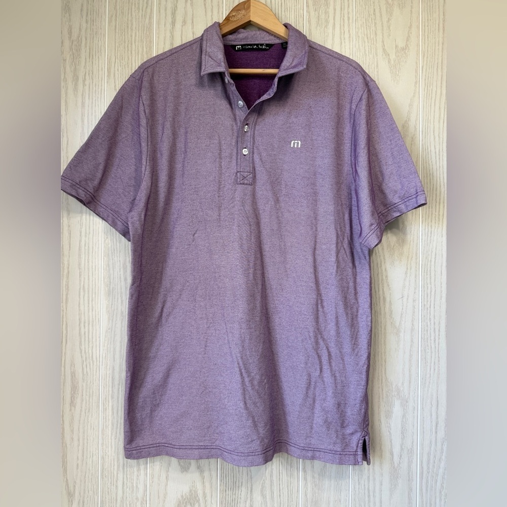 Travis Mathew Heather Short Sleeve Golf Polo Shirt Men's Size XL EUC